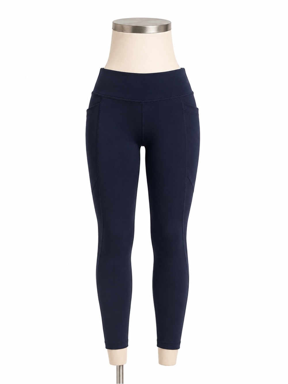 Old Navy Women’s Size Small Navy Active Leggings Side Pockets Mid Rise